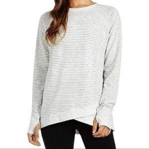 Danskin Cris Cross Front Jersey Knit Tunic Top Size Large‎